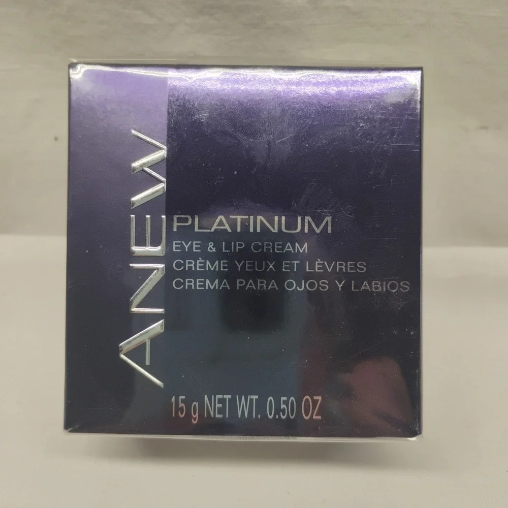 NOS Avon Anew Platinum Eye & Lip Cream  0.50 oz. New in Box